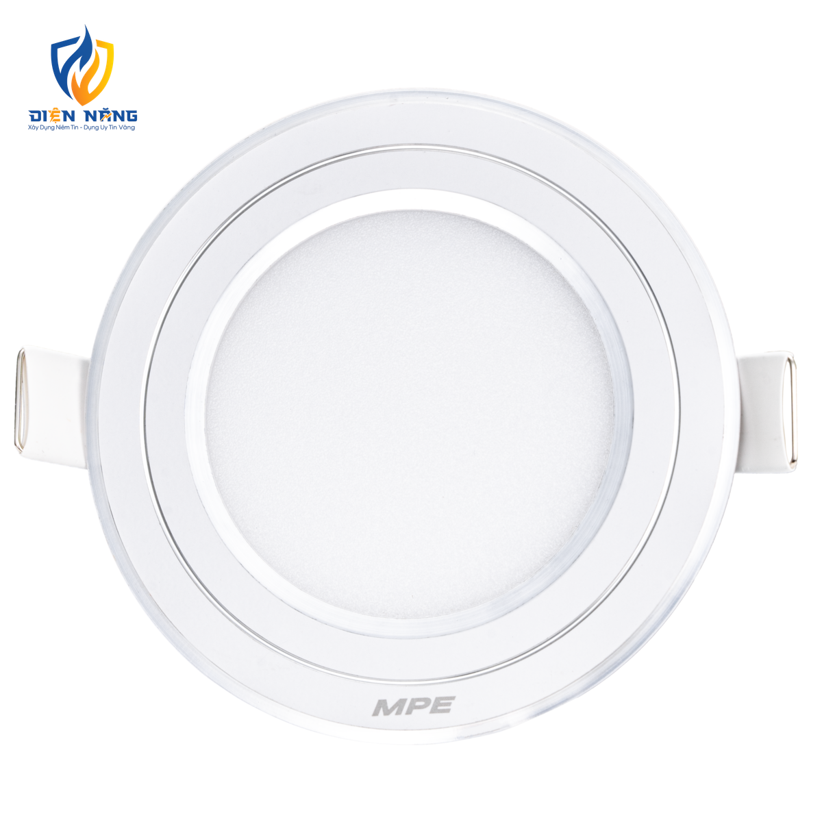 LED Panel âm trần nhôm viền bạc mặt tròn 7W ánh sáng trắng RPL-7T/S