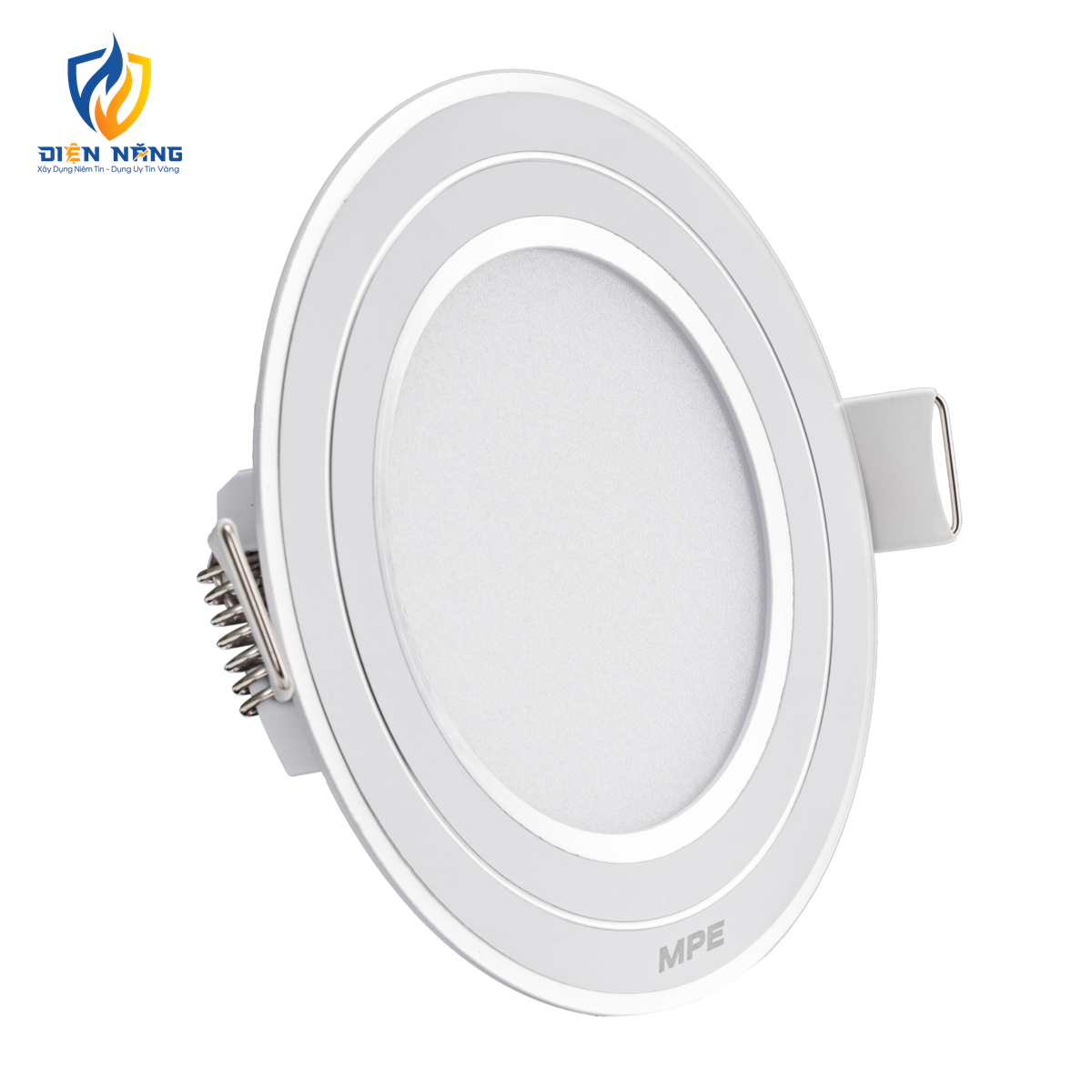 LED Panel âm trần nhôm viền bạc mặt tròn 7W ánh sáng trắng RPL-7T/S - anh 3