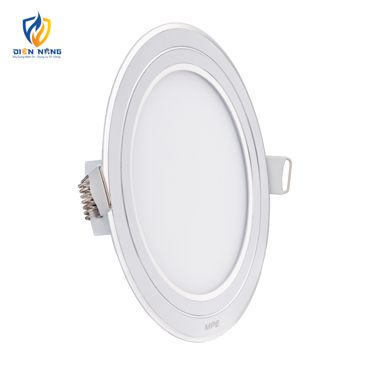 LED Panel âm trần nhôm viền bạc mặt tròn 12W phi nhỏ ánh sáng trắng RPL-12ST/S - anh 2