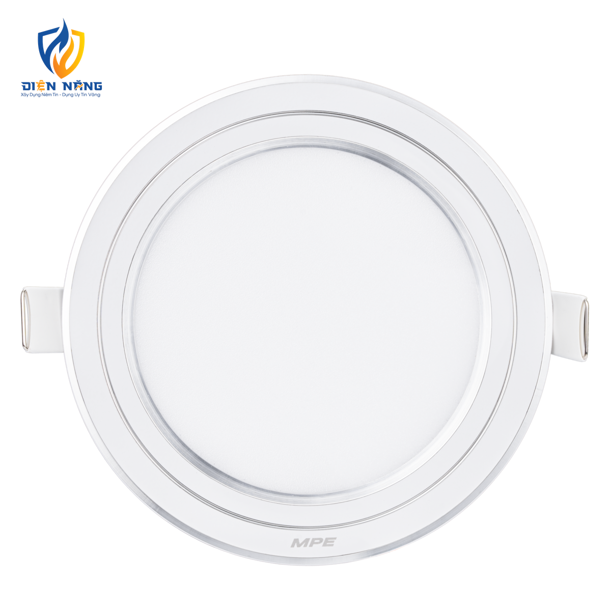 LED Panel âm trần nhôm viền bạc mặt tròn 9W ánh sáng trắng RPL-9T/S