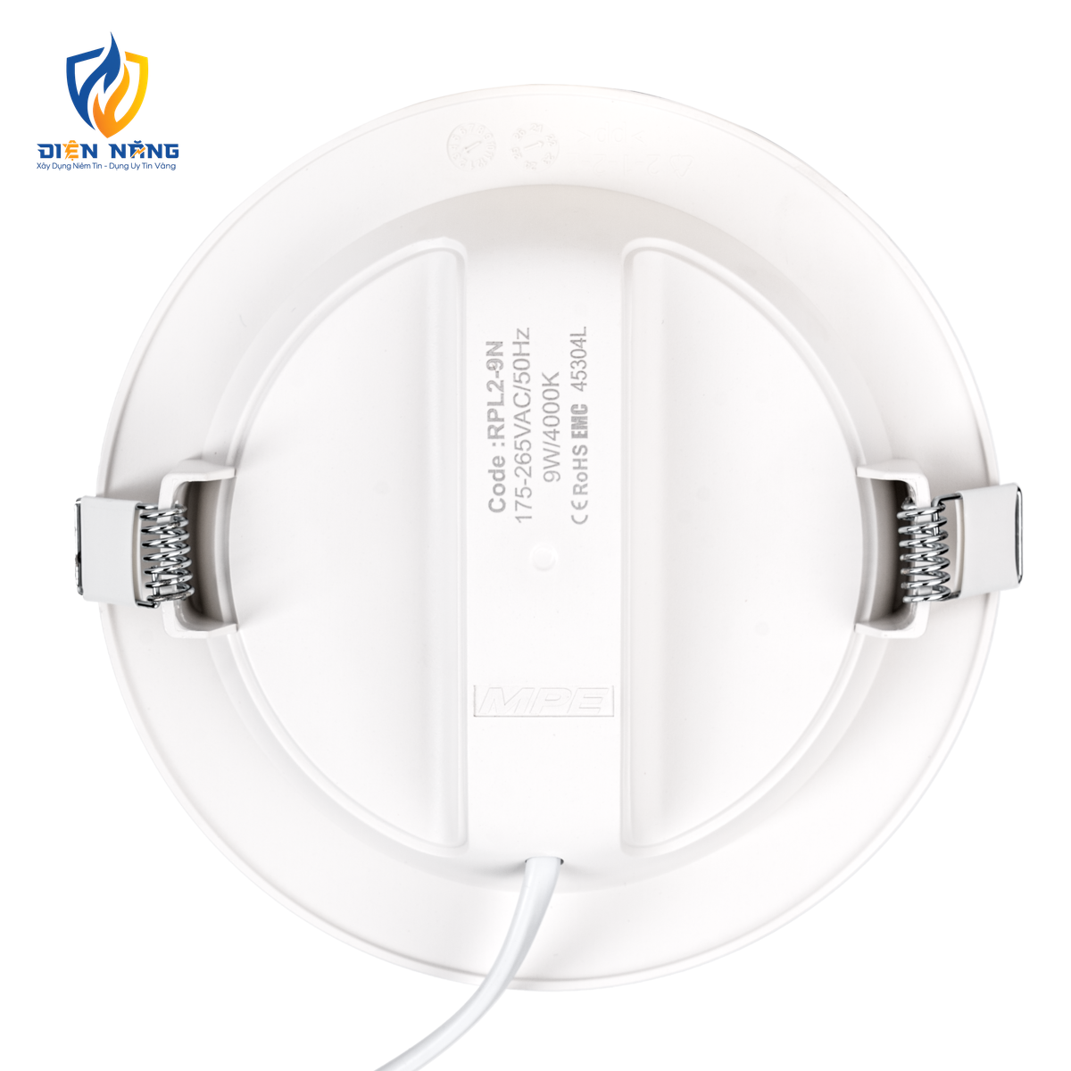 LED Panel âm trần nhựa mặt tròn 9W ánh sáng trung tính RPL2-9N - anh 2
