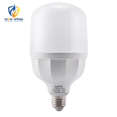 LED Bulb thân nhựa 30W ánh sáng vàng LBD2-30V