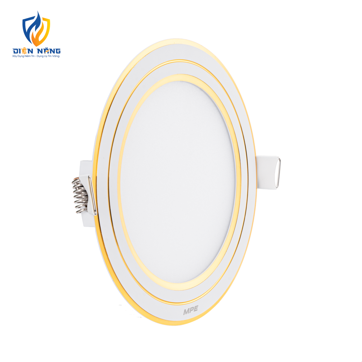 LED Panel âm trần nhôm viền vàng mặt tròn 9W - 3 chế độ màu RPL-9/3C/G - anh 3
