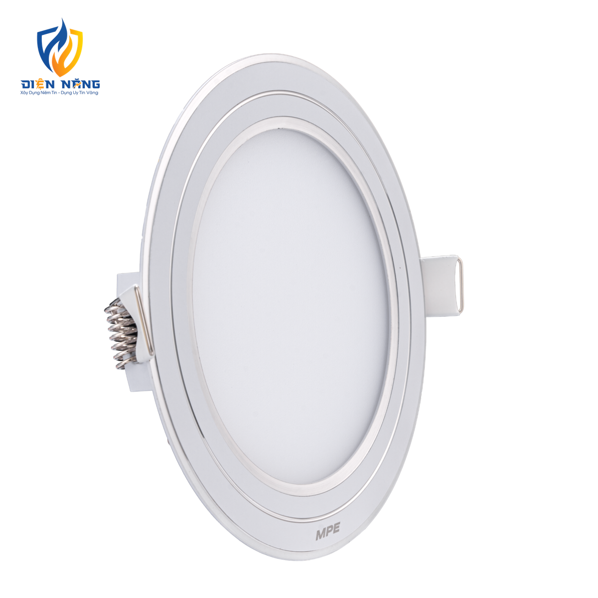 LED Panel âm trần nhôm viền bạc mặt tròn 12W phi nhỏ - 3 chế độ màu RPL-12S/3C/S - anh 3