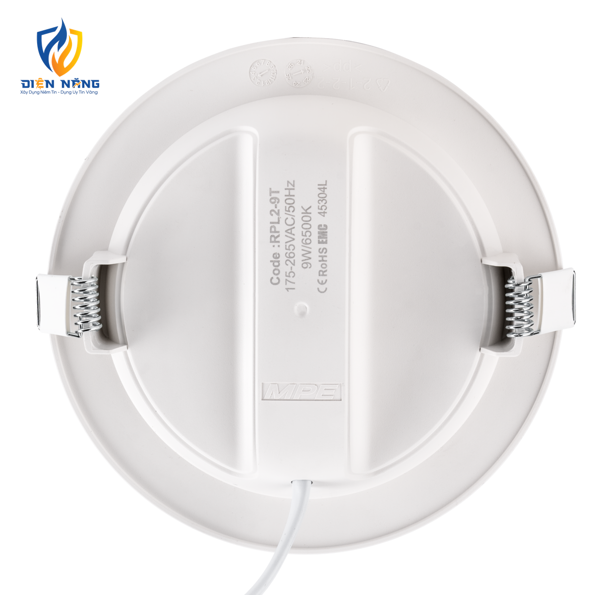 LED Panel âm trần nhựa mặt tròn 9W ánh sáng trắng RPL2-9T - anh 2