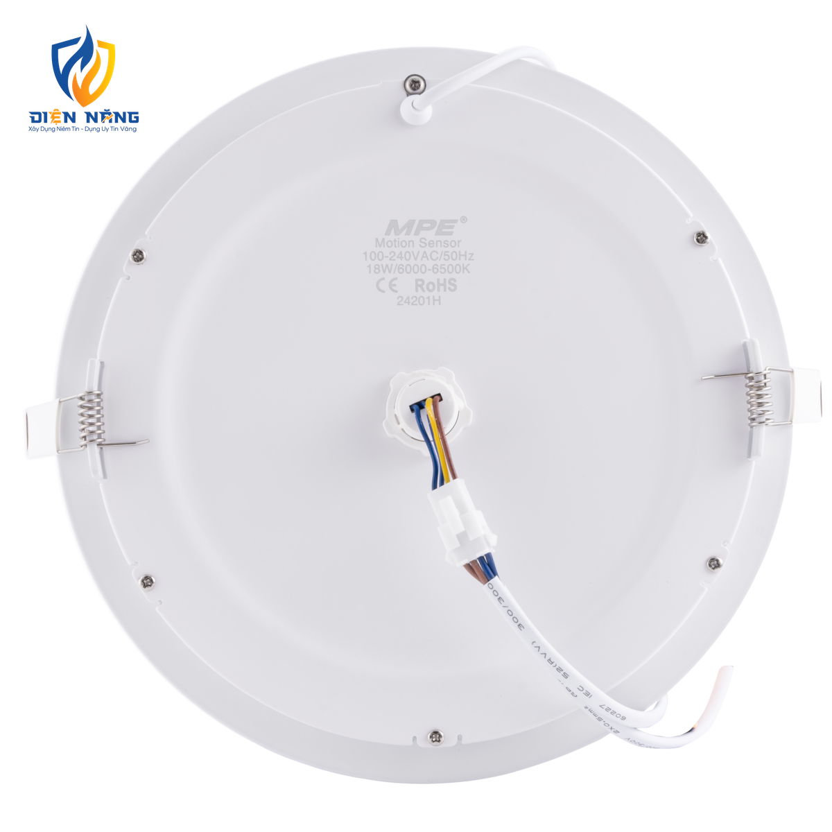 LED Panel âm trần nhôm, mặt tròn, cảm biến chuyển động 18W ánh sáng trắng RPL-18T/MS - anh 2