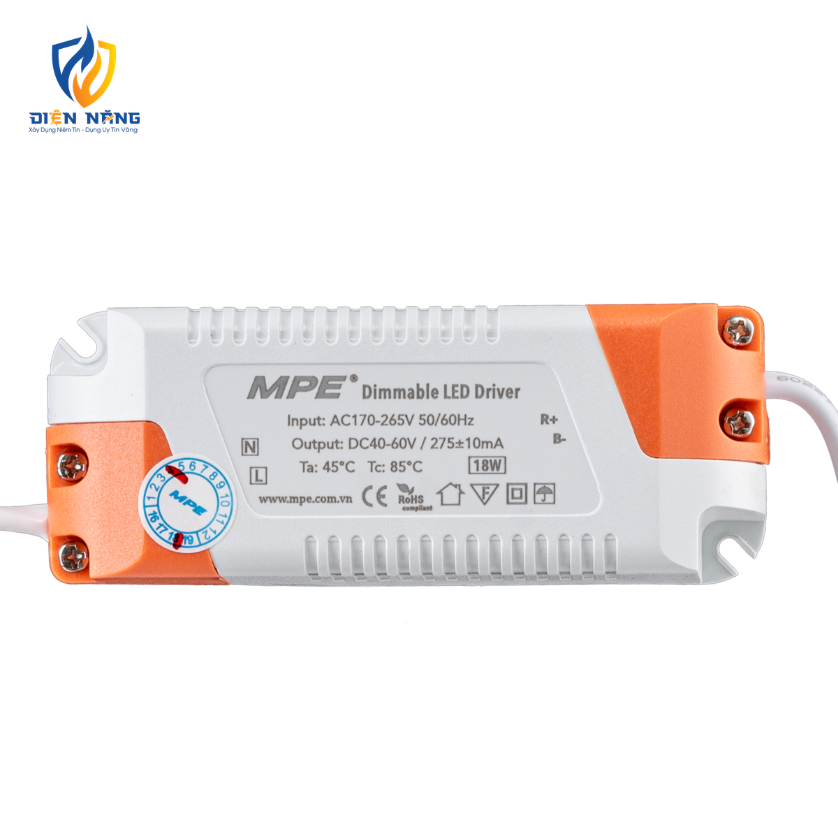 LED Panel âm trần nhôm, mặt tròn, điều chỉnh độ sáng 18W ánh sáng trắng RPL-18T/DIM - anh 4