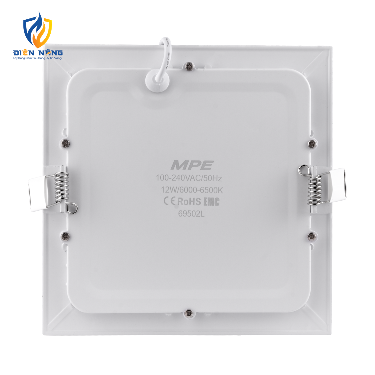LED Panel âm trần nhôm, mặt vuông, điều chỉnh độ sáng 12W ánh sáng trắng SPL-12T/DIM - anh 3