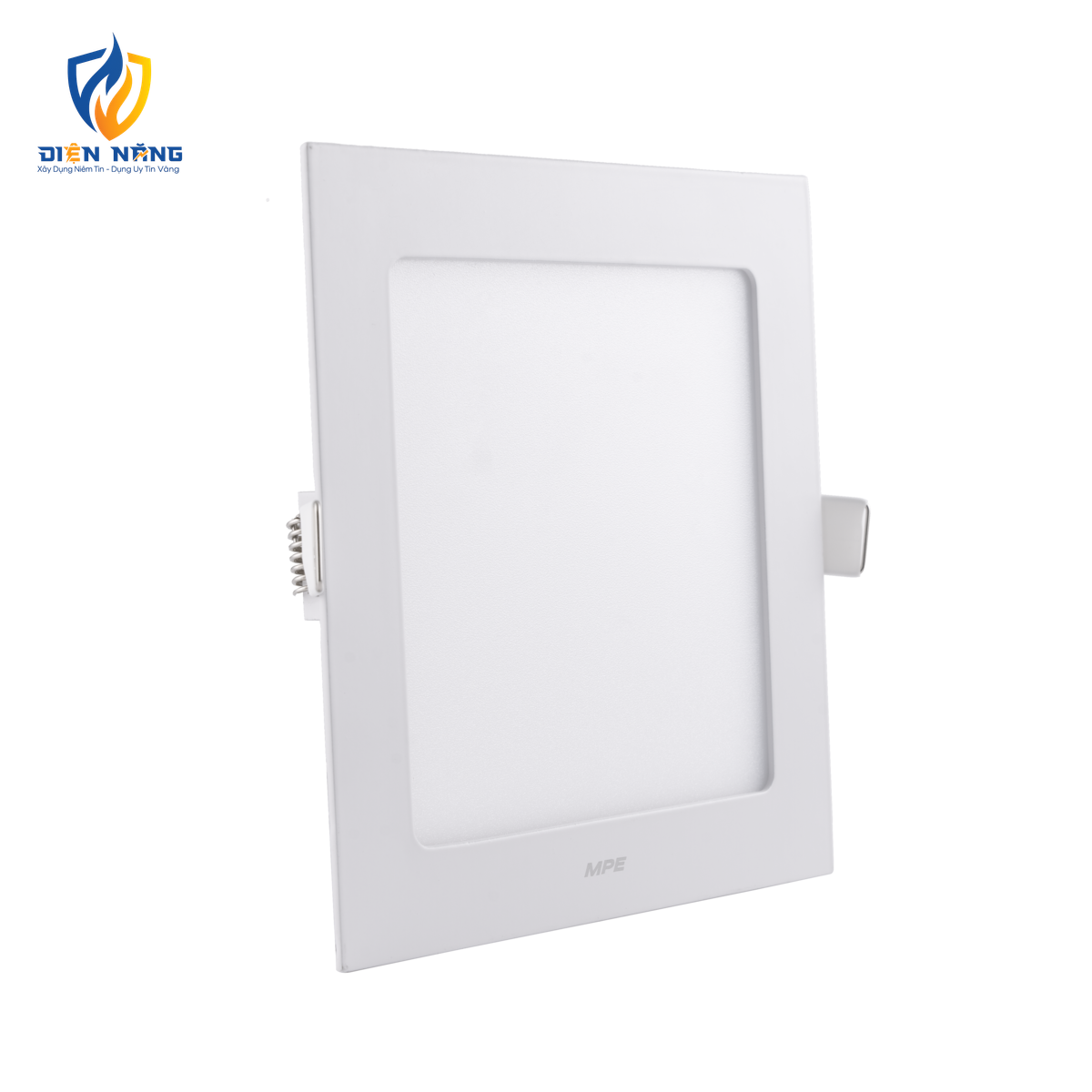 LED Panel âm trần nhôm, mặt vuông 12W ánh sáng vàng SPL-12V - anh 2