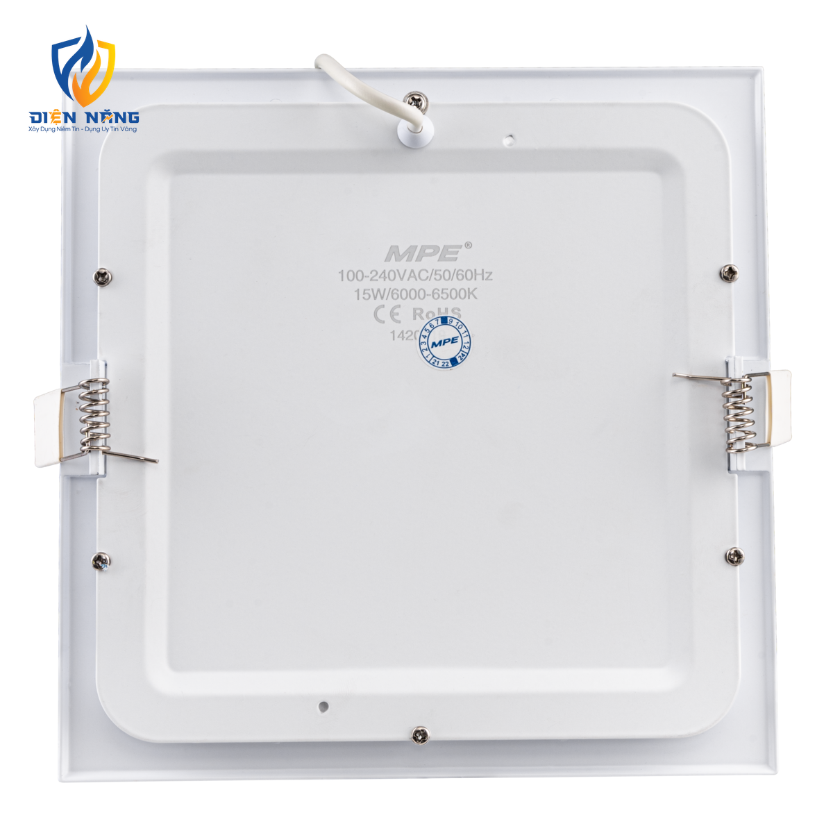 LED Panel âm trần nhôm mặt vuông 15W ánh sáng trắng SPL-15T - anh 2