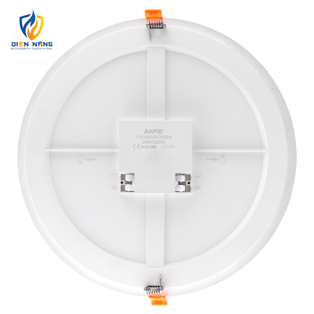 LED Panel âm trần nhựa mặt tròn 24W ánh sáng vàng RPE-24V - anh 3