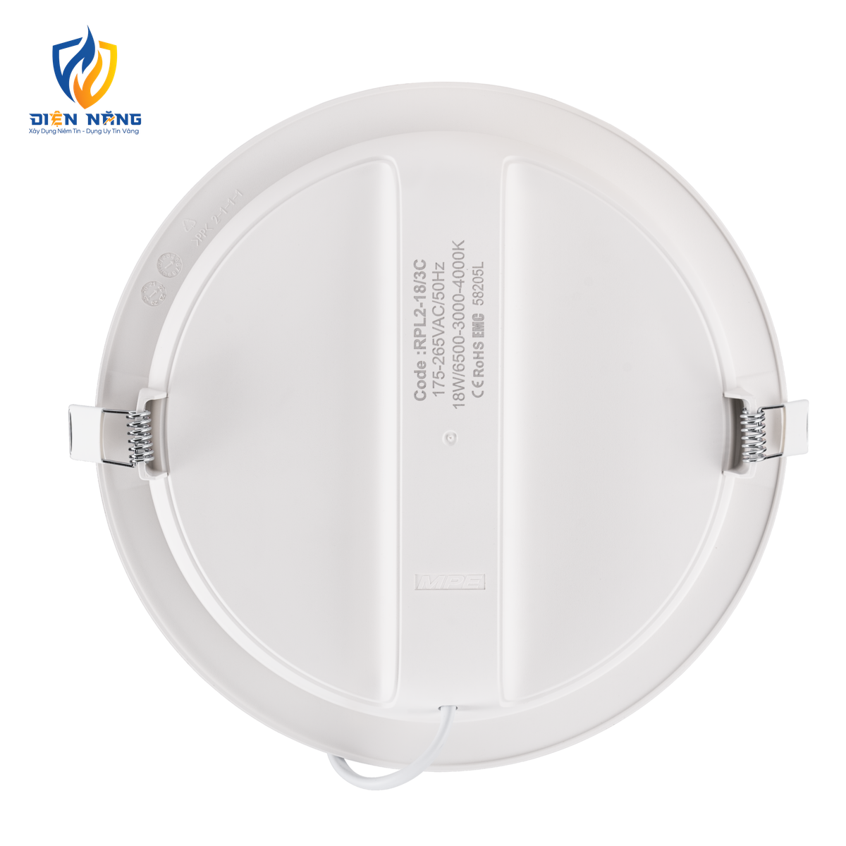 LED Panel âm trần nhựa mặt tròn 18W - 3 chế độ màu RPL2-18/3C - anh 3