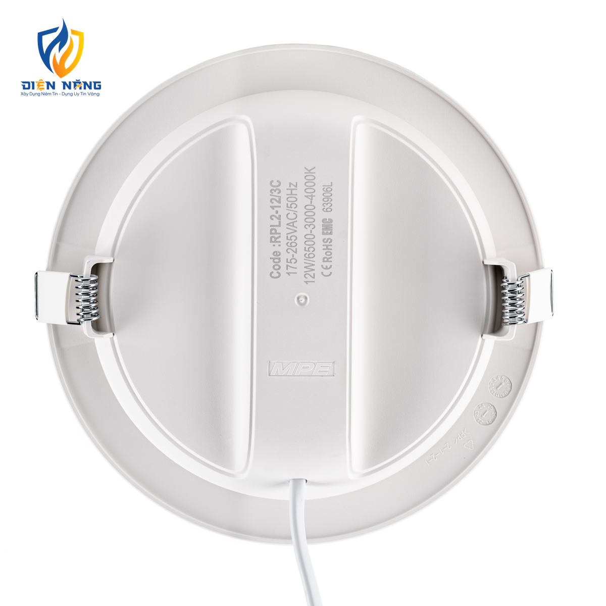 LED Panel âm trần nhựa mặt tròn 12W - 3 chế độ màu RPL2-12/3C - anh 3