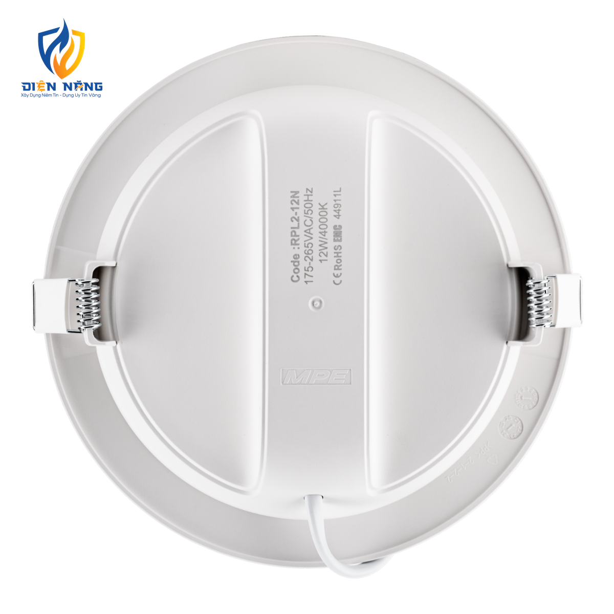 LED Panel âm trần nhựa mặt tròn 12W ánh sáng trung tính RPL2-12N - anh 3