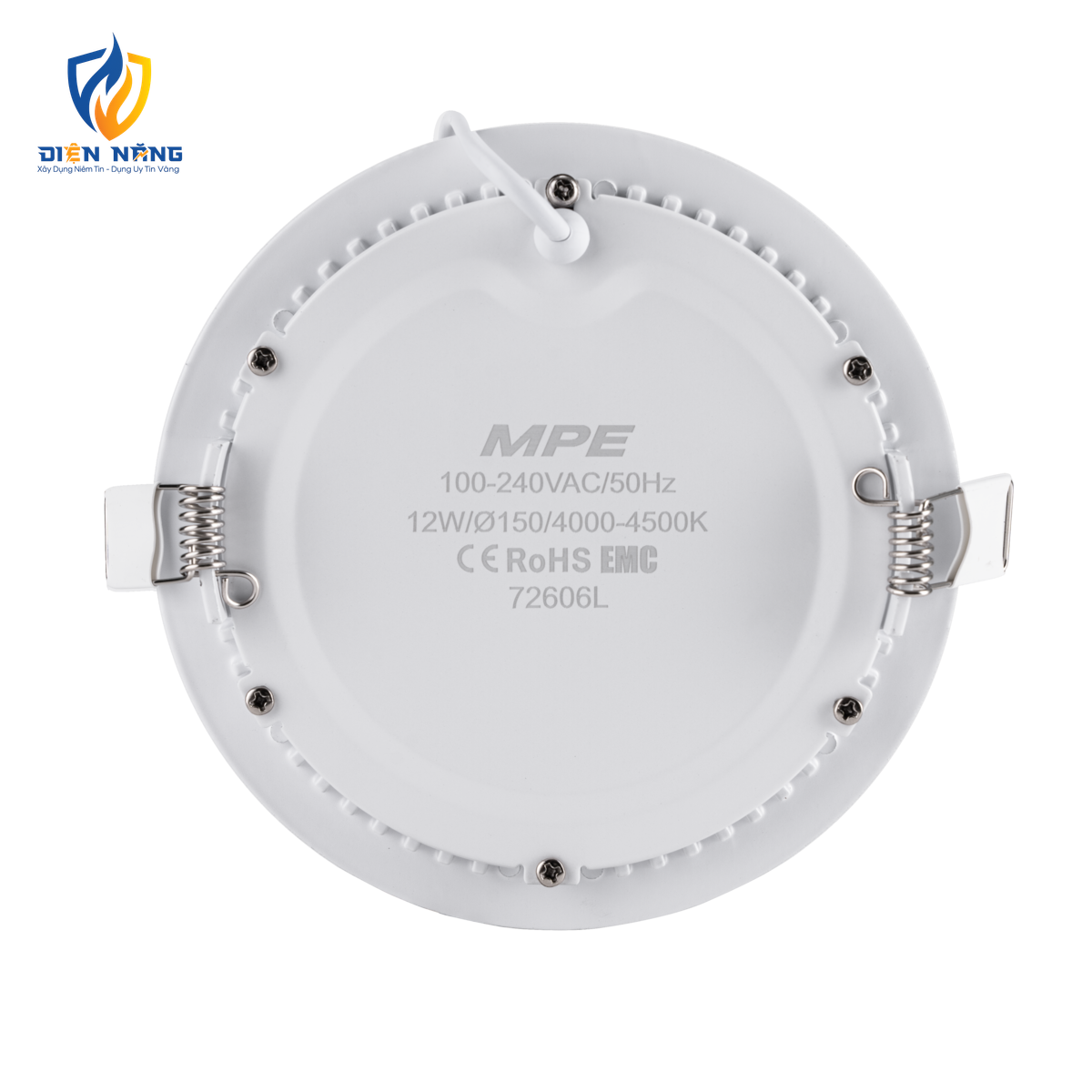 LED Panel âm trần nhôm mặt tròn 12W phi nhỏ ánh sáng trung tính RPL-12SN - anh 3