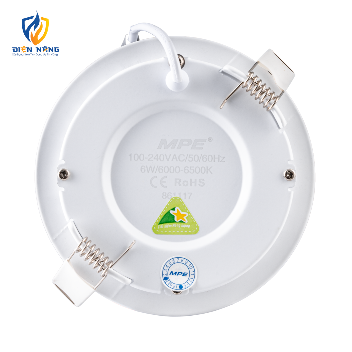 LED Panel âm trần nhôm mặt tròn 6W ánh sáng trắng RPL-6T - anh 3
