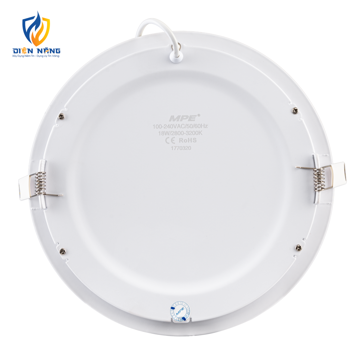 LED Panel âm trần nhôm, mặt tròn, điều chỉnh độ sáng 18W ánh sáng vàng RPL-18V/DIM - anh 4
