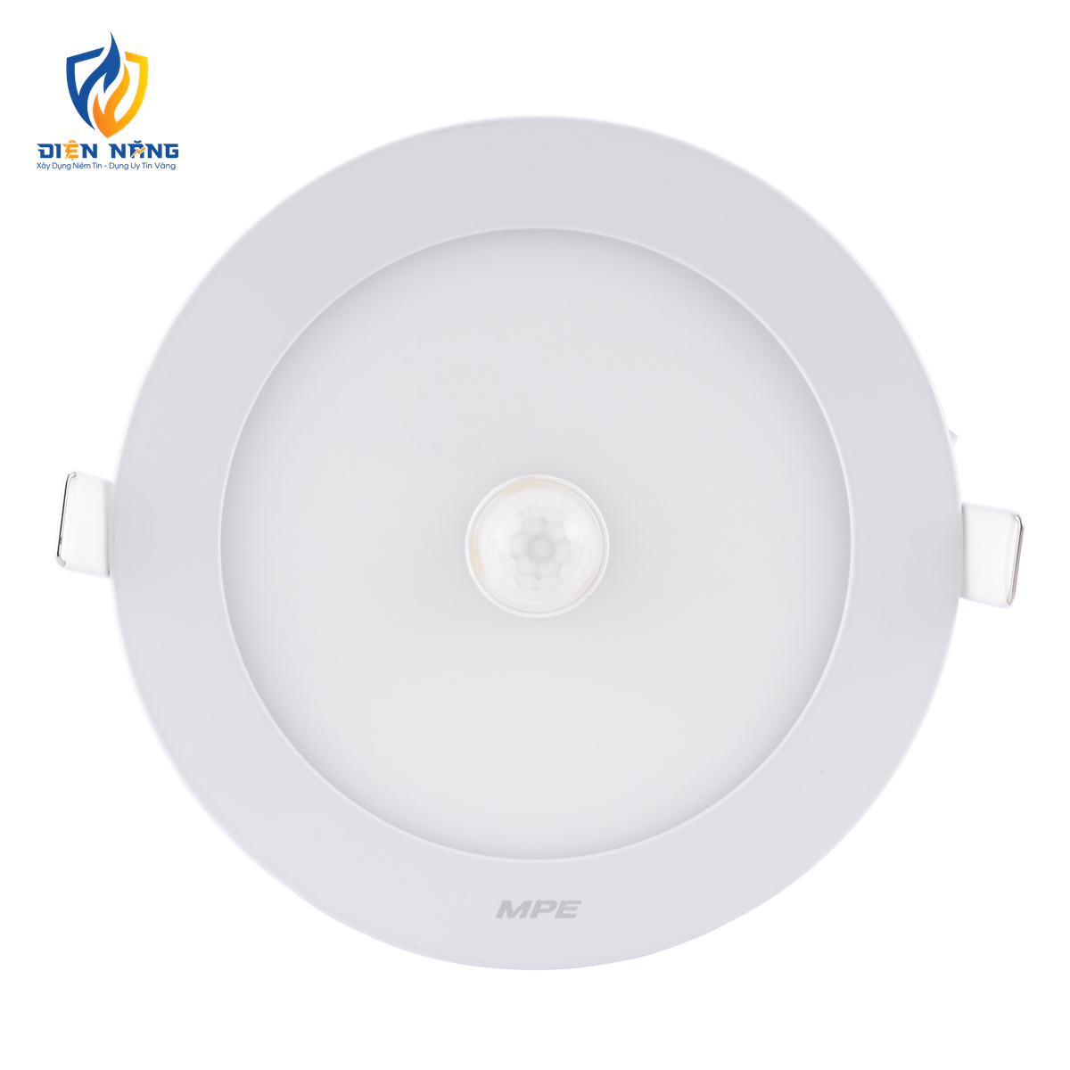 LED Panel âm trần nhôm, mặt tròn, cảm biến chuyển động 12W ánh sáng trắng RPL-12T/MS