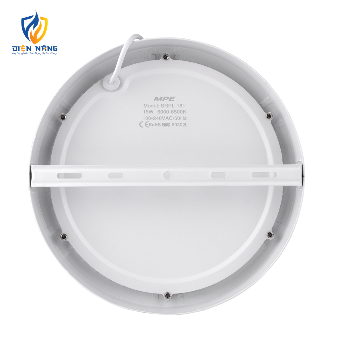 LED Panel ốp nổi nhôm, mặt tròn 18W ánh sáng trắng SRPL-18T - anh 3