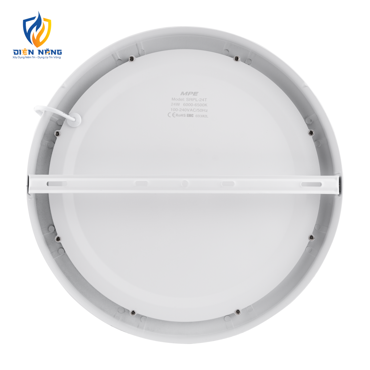 LED Panel ốp nổi nhôm, mặt tròn 24W ánh sáng trắng SRPL-24T - anh 3