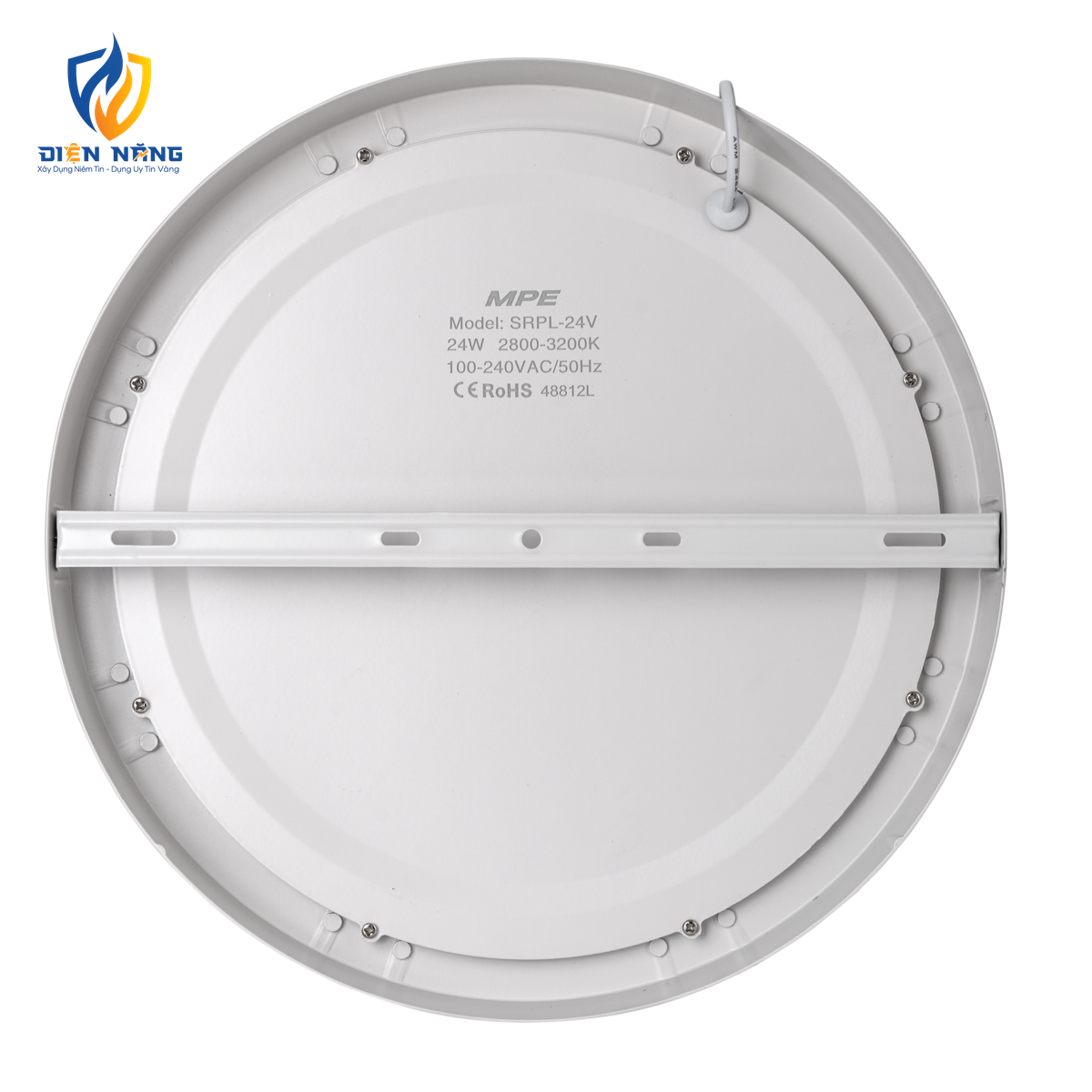 LED Panel ốp nổi nhôm, mặt tròn 24W ánh sáng vàng SRPL-24V - anh 3