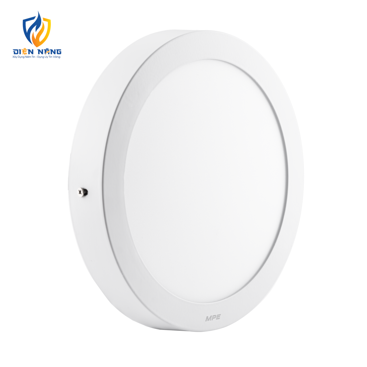 LED Panel ốp nổi nhôm, mặt tròn 18W ánh sáng vàng SRPL-18V