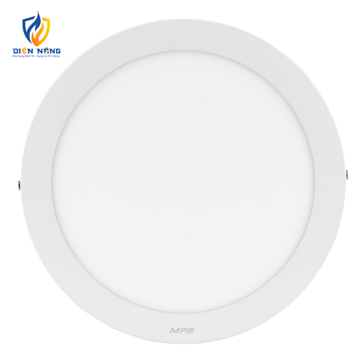 LED Panel ốp nổi nhôm, mặt tròn 18W ánh sáng vàng SRPL-18V - anh 2