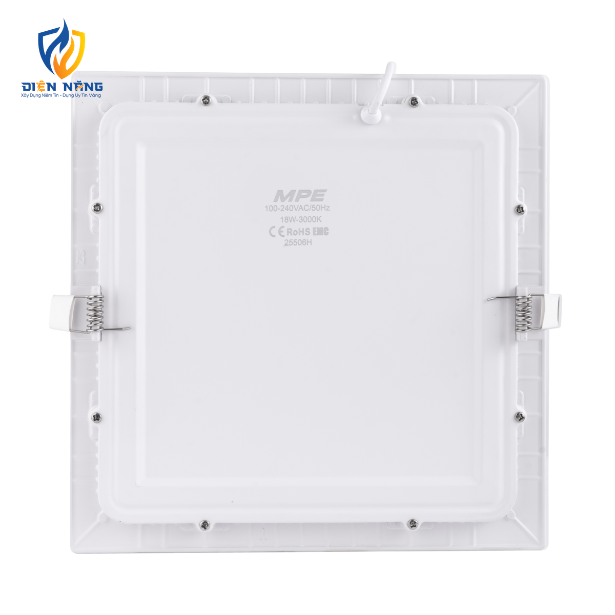 LED Panel âm trần nhôm mặt vuông 18W ánh sáng vàng SPL-18V - anh 3