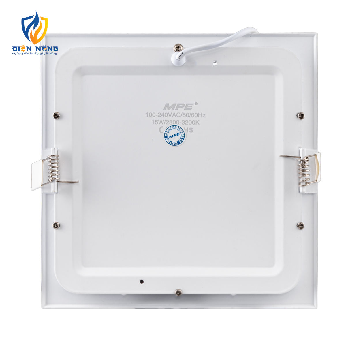 LED Panel âm trần nhôm mặt vuông 15W ánh sáng vàng SPL-15V - anh 2
