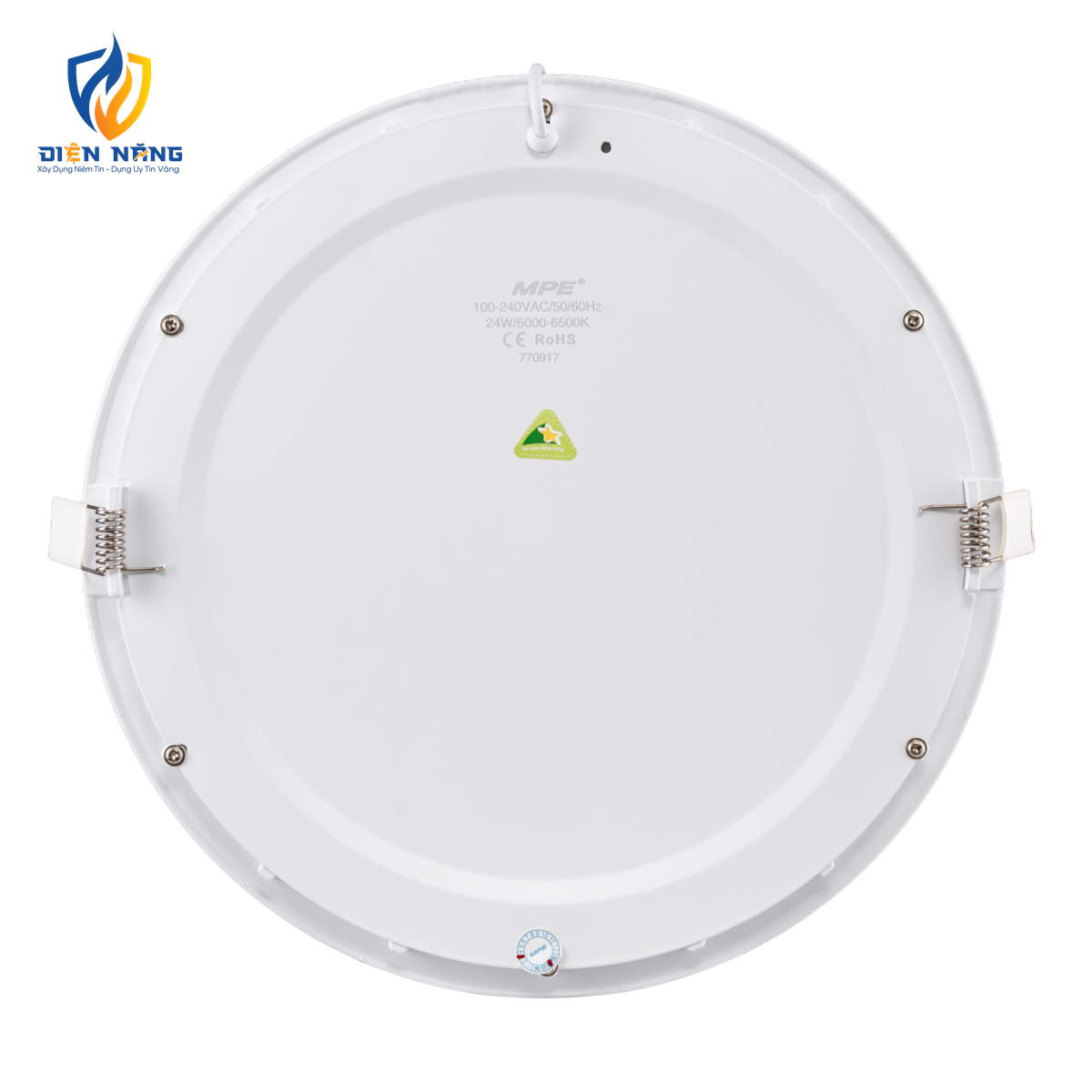 LED Panel âm trần nhôm, mặt tròn, điều chỉnh độ sáng 24W ánh sáng trắng RPL-24T/DIM - anh 2