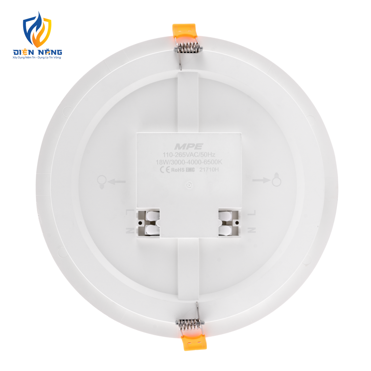 LED Panel âm trần nhựa mặt tròn 18W - 3 chế độ màu RPE-18/3C - anh 2