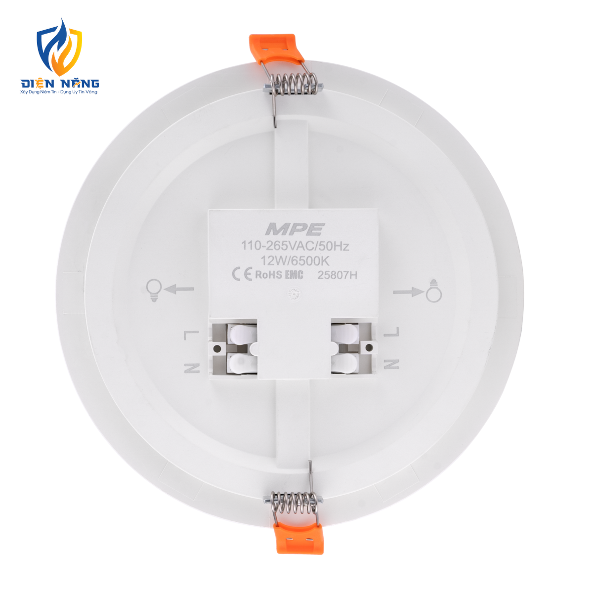 LED Panel âm trần nhựa mặt tròn 12W ánh sáng trắng RPE-12T - anh 2