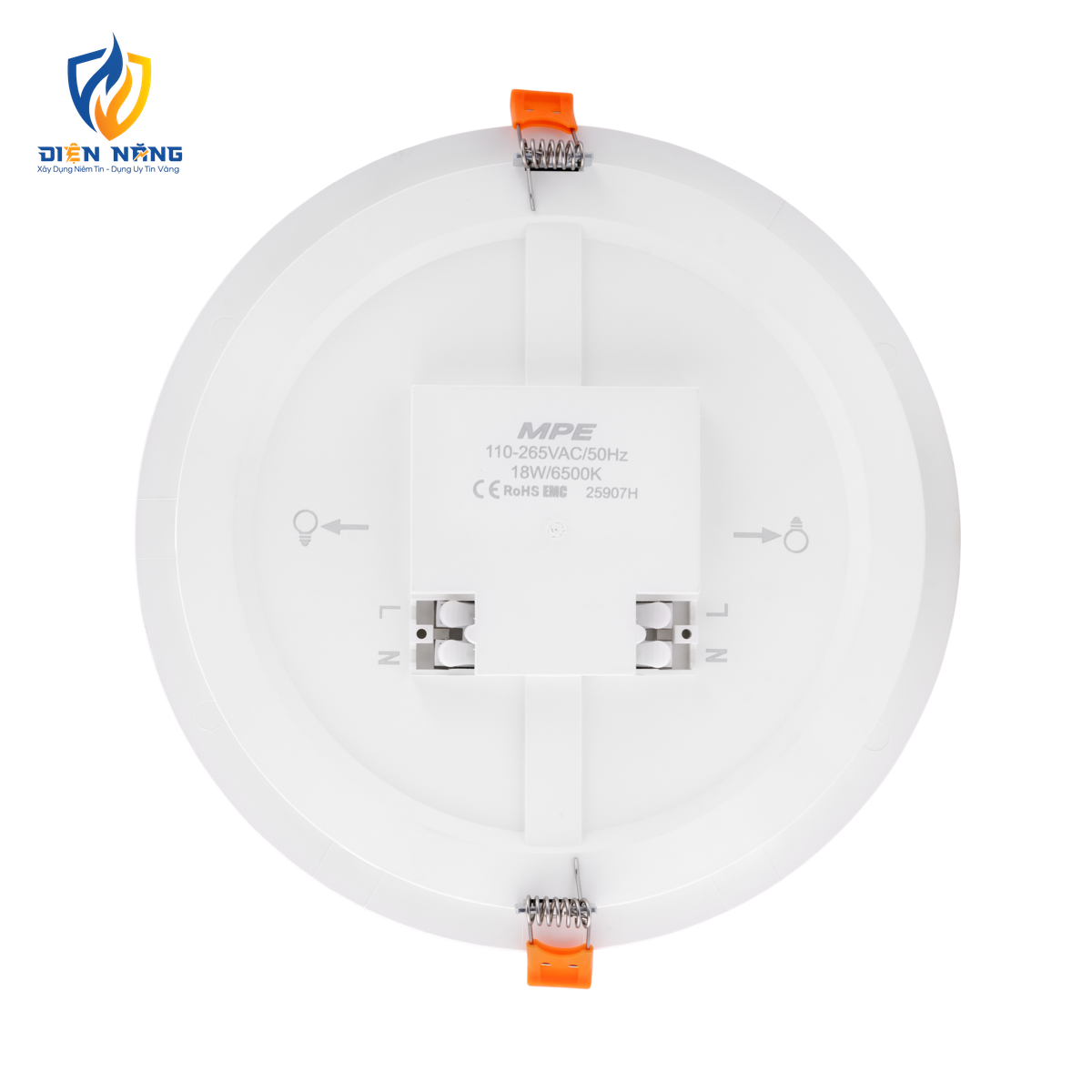LED Panel âm trần nhựa mặt tròn 18W ánh sáng trắng RPE-18T - anh 2