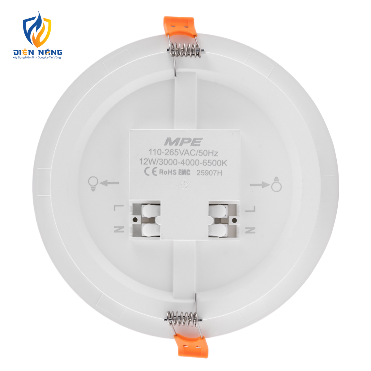 LED Panel âm trần nhựa mặt tròn 12W - 3 chế độ màu RPE-12/3C - anh 2