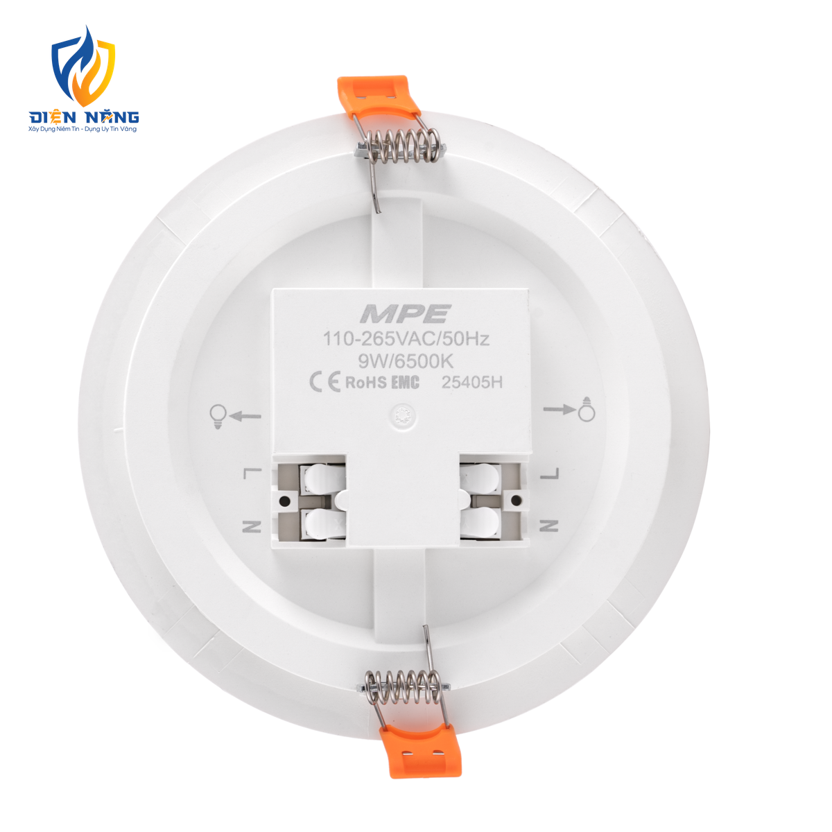 LED Panel âm trần nhựa mặt tròn 9W ánh sáng vàng RPE-9V - anh 2