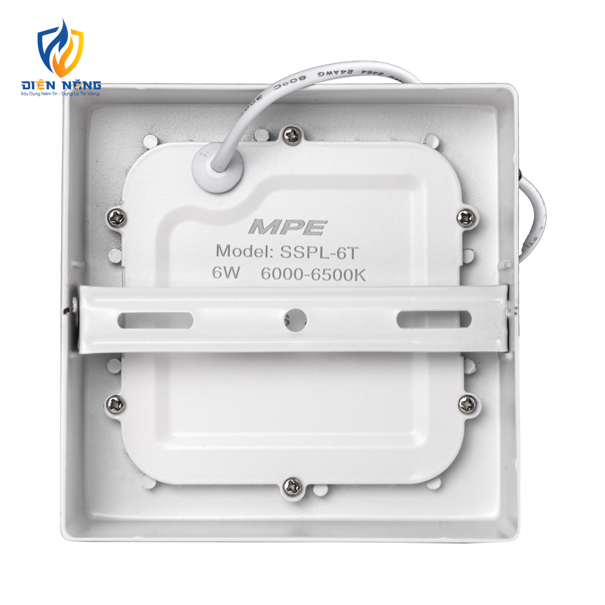 LED Panel ốp nổi nhôm, mặt vuông 6W ánh sáng trắng SSPL-6T - anh 4