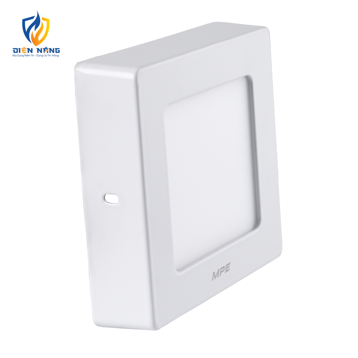 LED Panel ốp nổi nhôm, mặt vuông 6W ánh sáng vàng SSPL-6V
