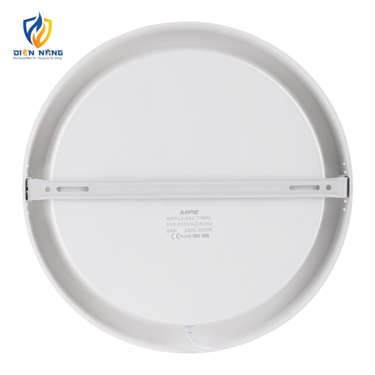 LED Panel ốp nổi nhựa, mặt tròn 24W ánh sáng vàng SRPL2-24V - anh 2