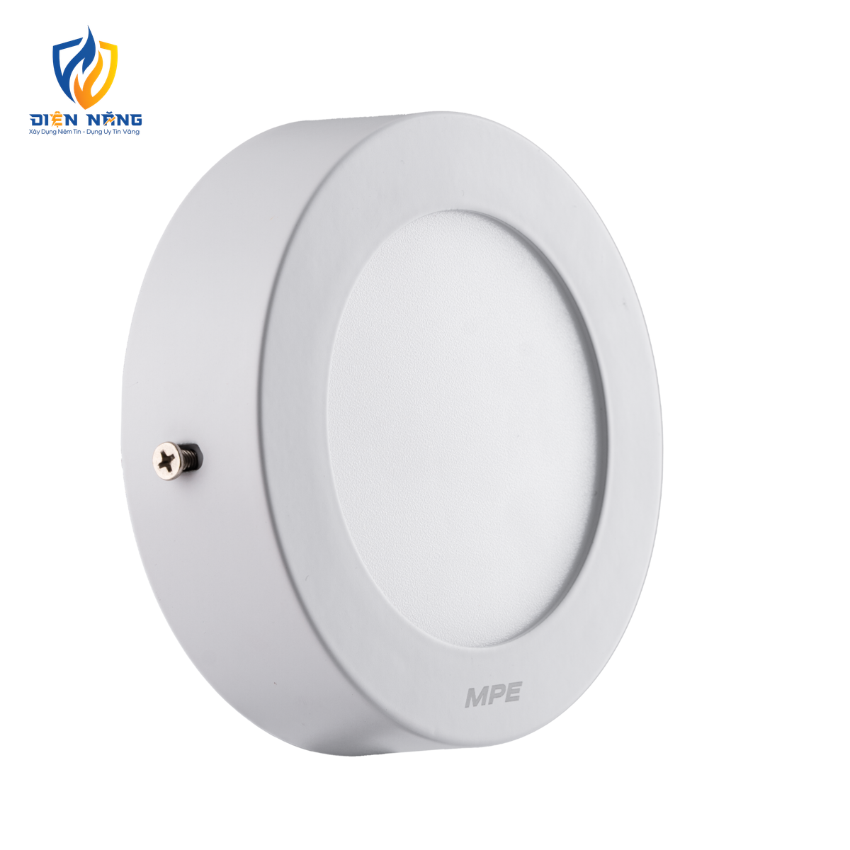 LED Panel ốp nổi nhôm, mặt tròn 6W ánh sáng vàng SRPL-6V