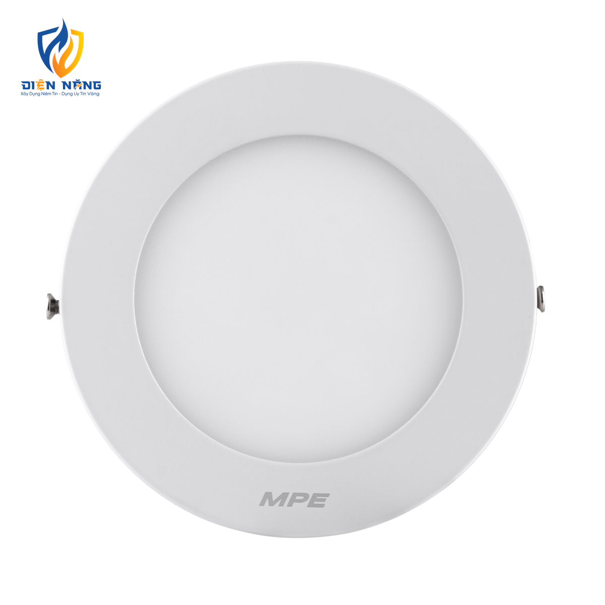 LED Panel ốp nổi nhôm, mặt tròn 6W ánh sáng vàng SRPL-6V - anh 2