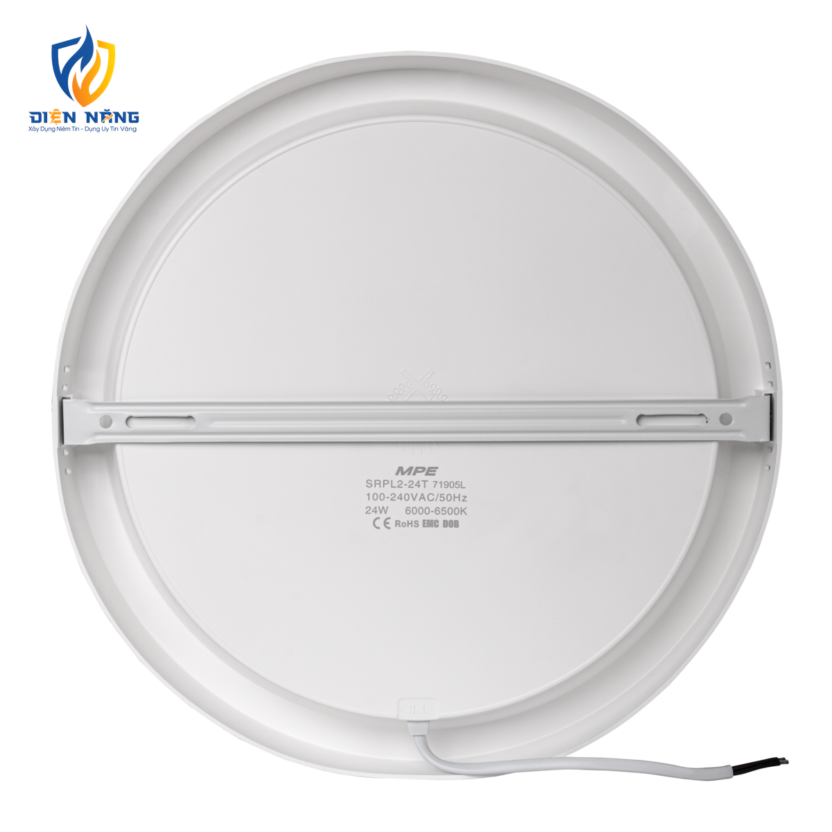 LED Panel ốp nổi nhựa, mặt tròn 24W ánh sáng trắng SRPL2-24T - anh 3