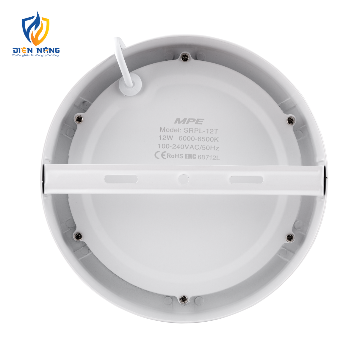 LED Panel ốp nổi nhôm, mặt tròn 12W ánh sáng trắng SRPL-12T - anh 3