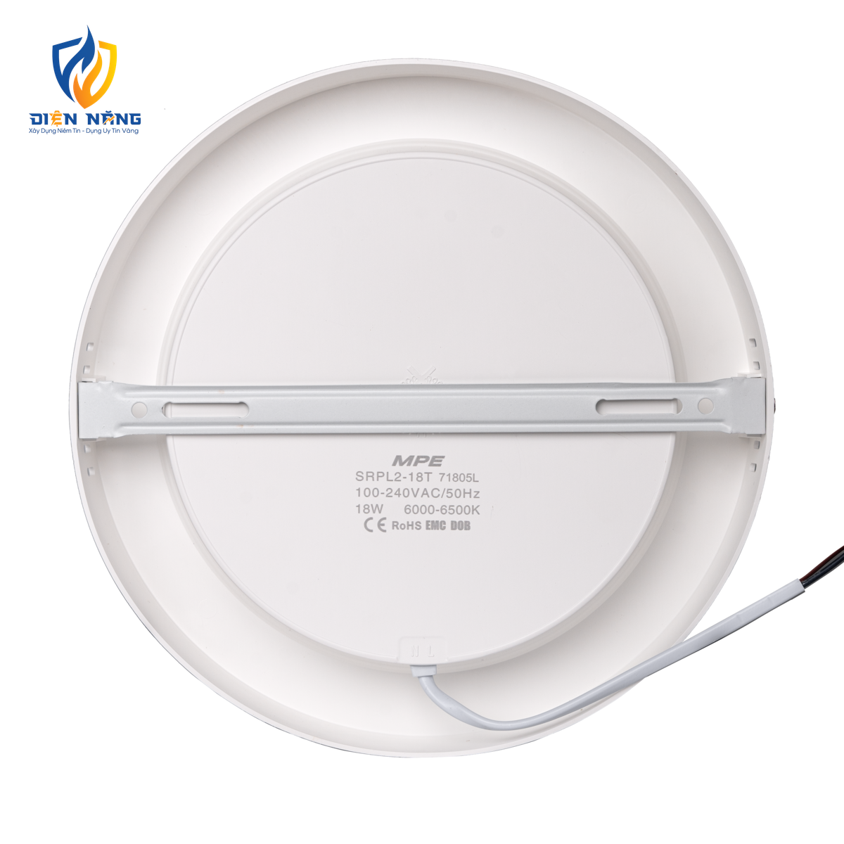 LED Panel ốp nổi nhựa, mặt tròn 18W ánh sáng trắng SRPL2-18T - anh 3