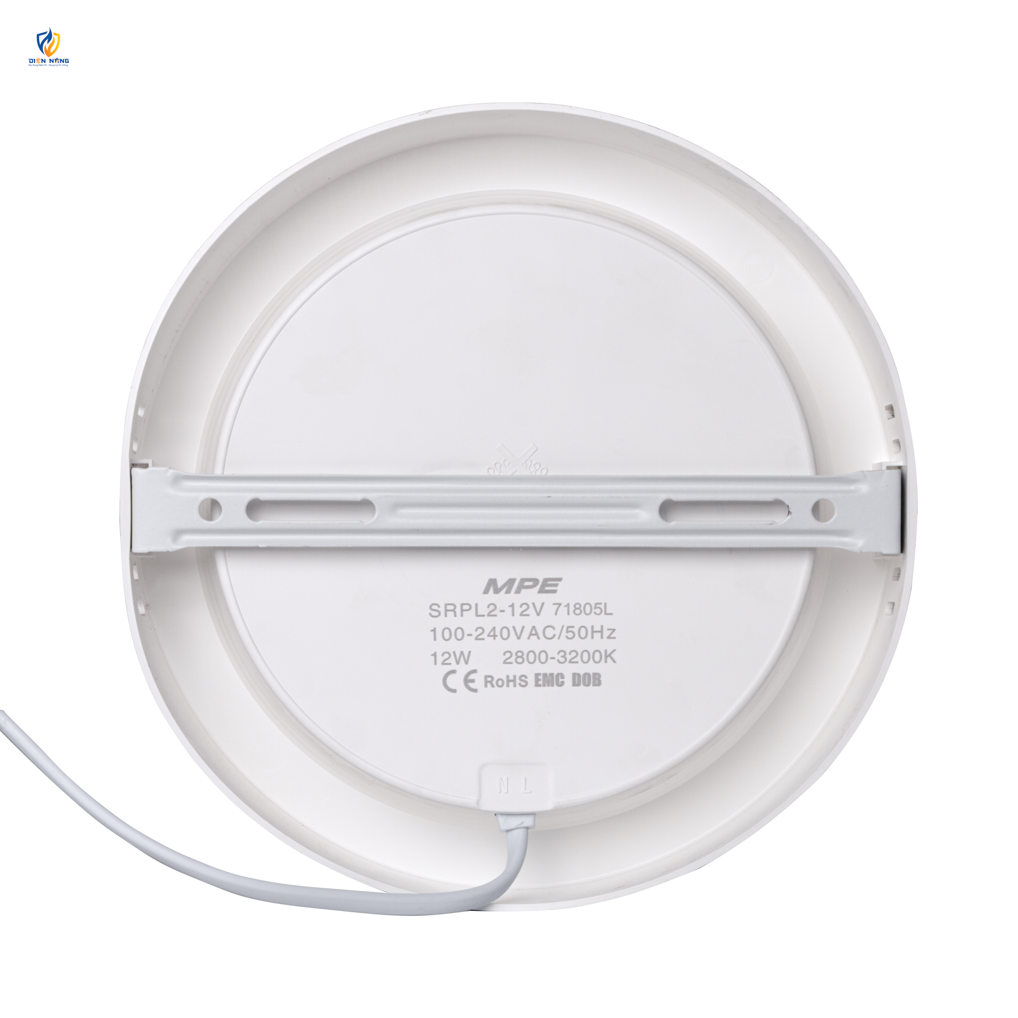 LED Panel ốp nổi nhựa, mặt tròn 12W ánh sáng trắng SRPL2-12T - anh 3