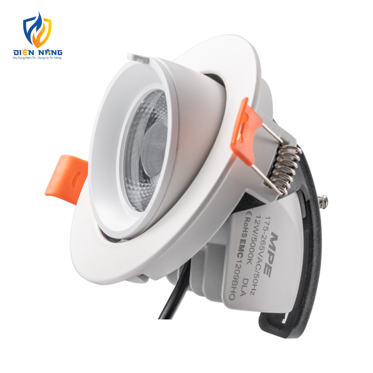 LED Downlight âm trần Chiếu điểm, Điều chỉnh hướng sáng 12W ánh sáng trắng DLA-12T - anh 4