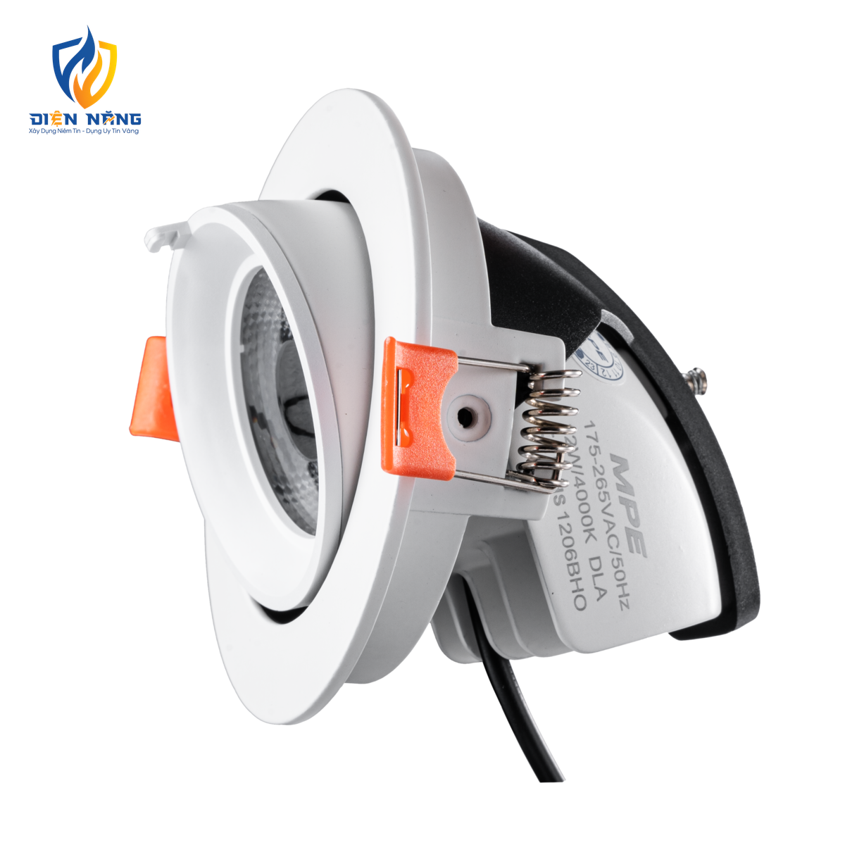 LED Downlight âm trần Chiếu điểm, Điều chỉnh hướng sáng 12W ánh sáng trung tính DLA-12N - anh 4
