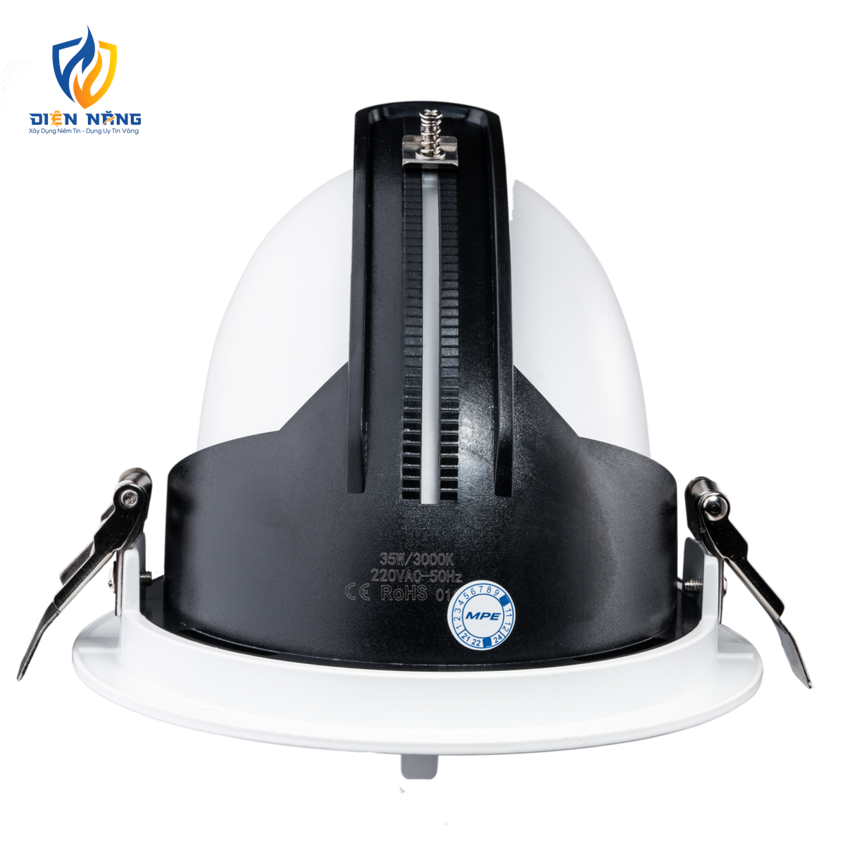 LED Downlight âm trần Chiếu điểm, Điều chỉnh hướng sáng 35W ánh sáng vàng DLA-35V - anh 3