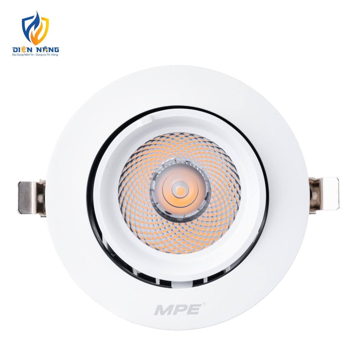 LED Downlight âm trần Chiếu điểm, Điều chỉnh hướng sáng 20W ánh sáng vàng DLA-20V