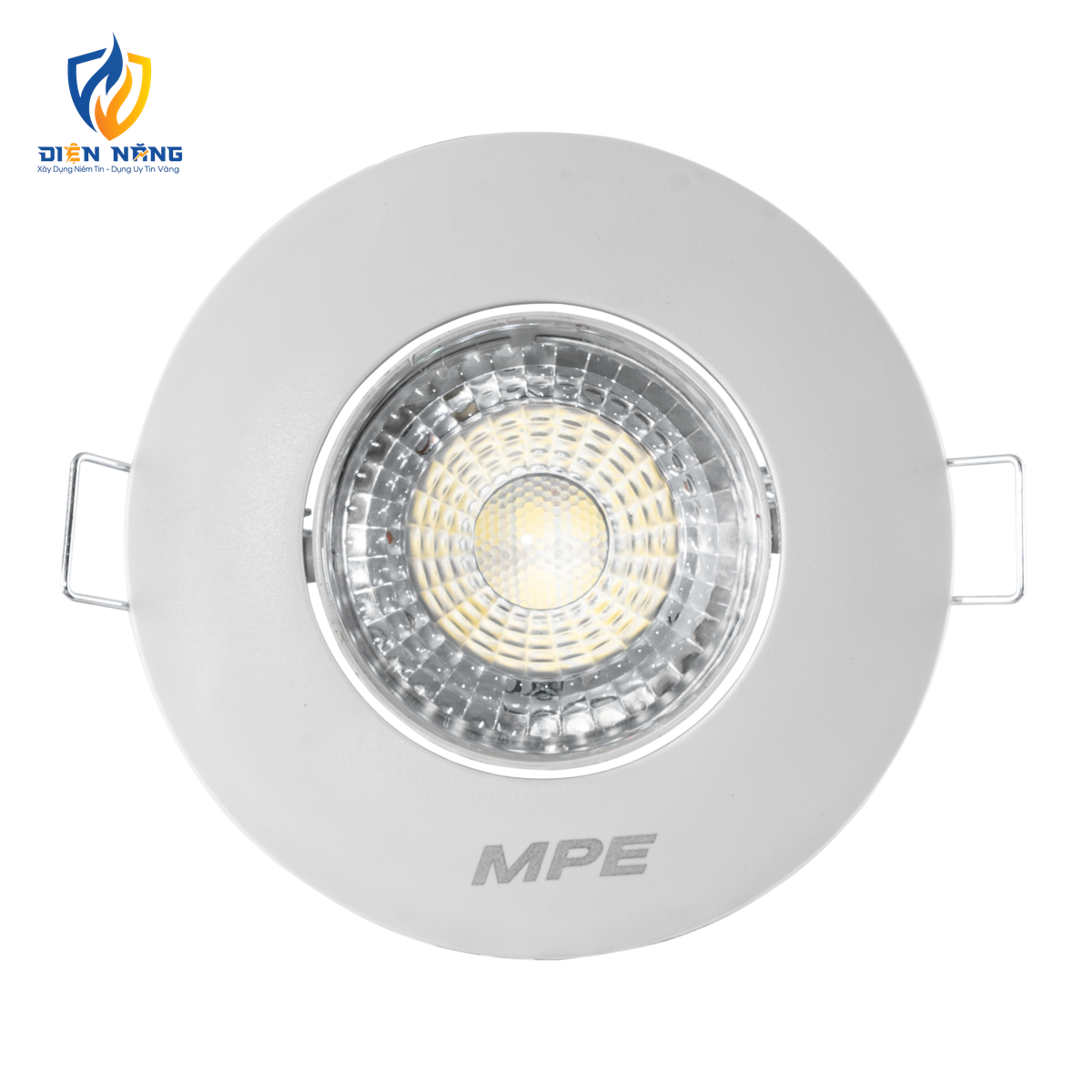 LED Downlight âm trần Chiếu điểm, Điều chỉnh hướng sáng, mặt tròn 5W ánh sáng vàng DLA2R-5V