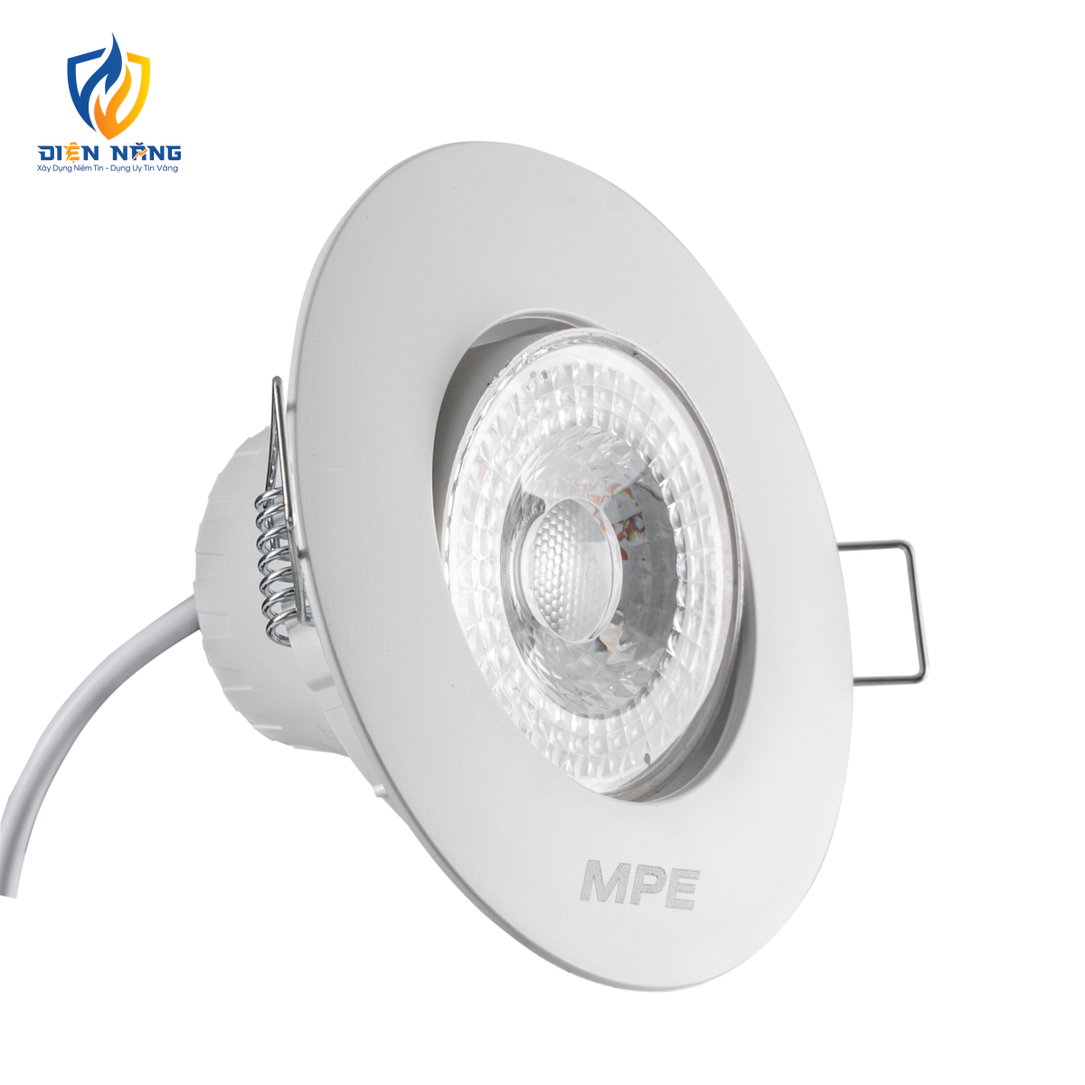 LED Downlight âm trần Chiếu điểm, Điều chỉnh hướng sáng, mặt tròn 5W ánh sáng vàng DLA2R-5V - anh 2